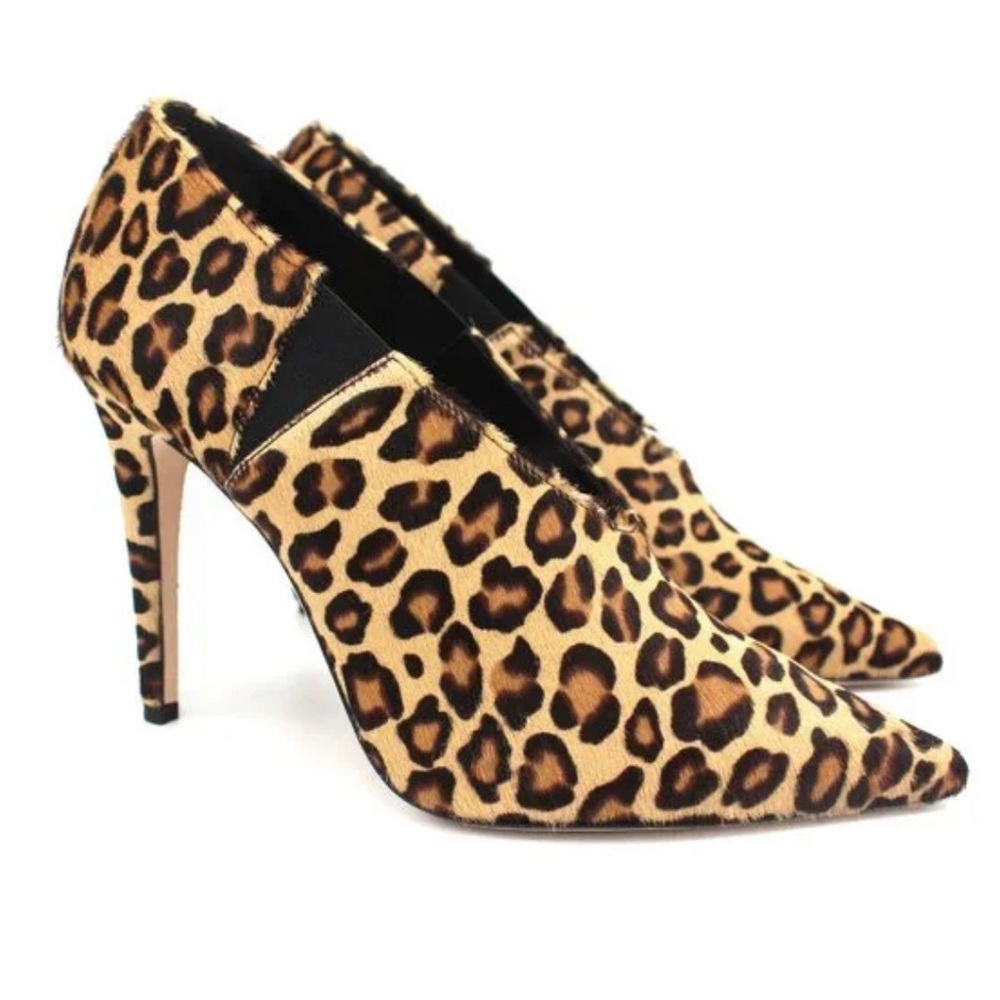 FINAL SALE ‼️Tamara Mellon Leopard Print Calf Hair Stiletto Heels